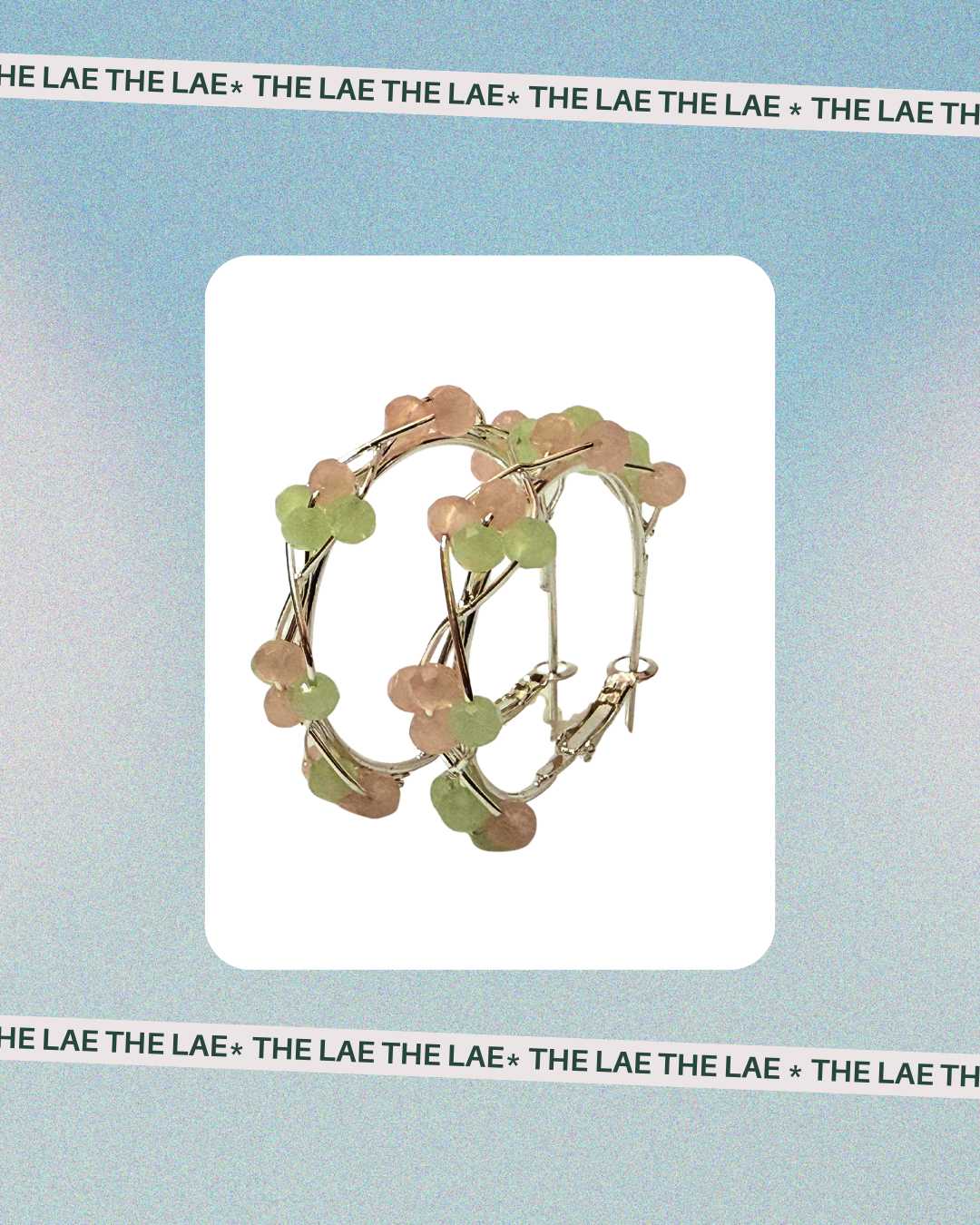 Pastel Petal Hoops