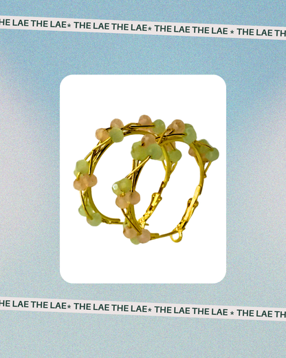 Pastel Petal Hoops