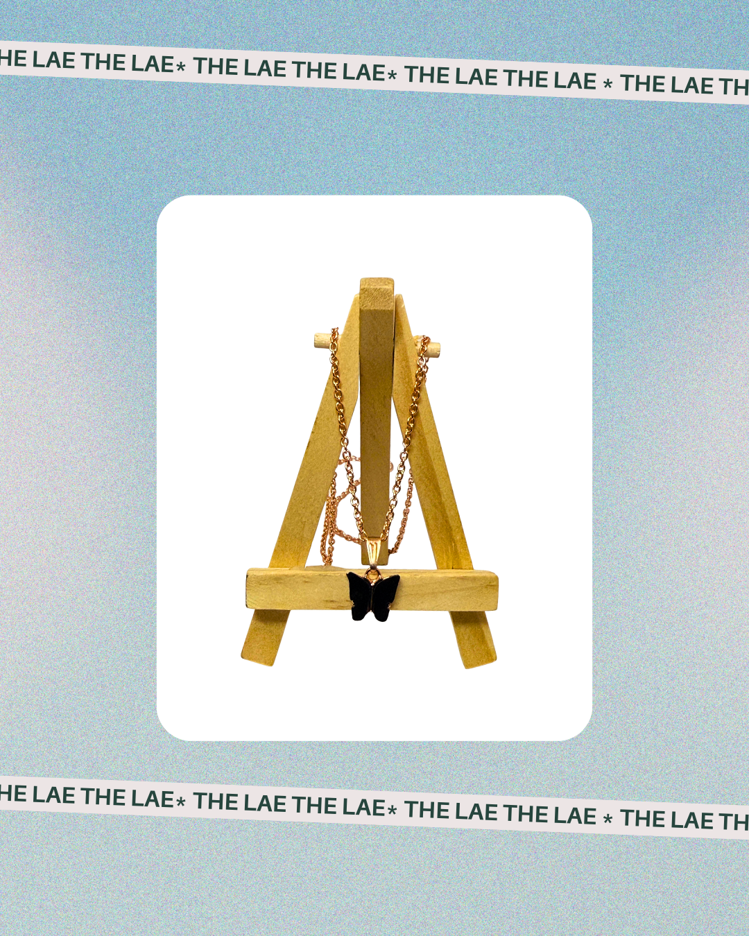 Noir Butterfly Necklace