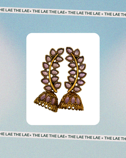 Kaleido Leaf Earring (Gold Frame)